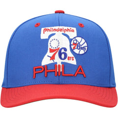 Philadelphia 76ers All In 2.0 Pro Crown Snapback Hat Royal - Mitchell & Ness