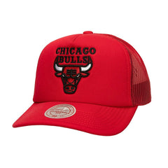 Chicago Bulls Core Evergreen OTC Trucker Adjustable Hat Red - Mitchell & Ness