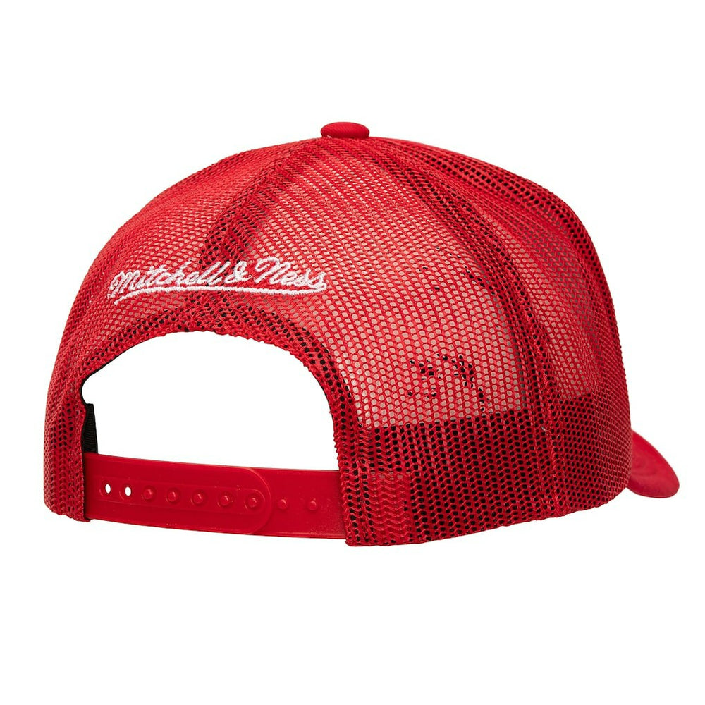 Chicago Bulls Core Evergreen OTC Trucker Adjustable Hat Red - Mitchell & Ness