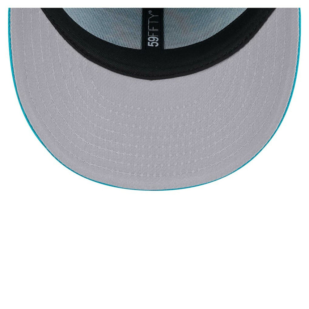 Miami Dolphins New Era Omaha Low Profile 59FIFTY Fitted Hat - Aqua Hats