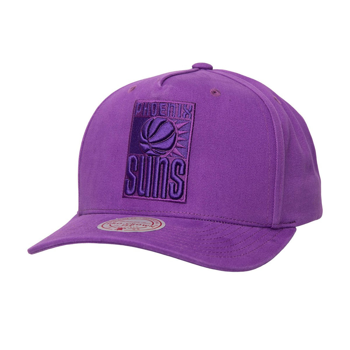 Phoenix Suns Washed Out Tonal Logo Snapback Hat Purple - Mitchell & Ness