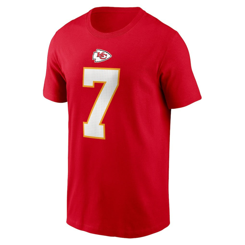 Harrison Butker Kansas City Chiefs Name & Number T-Shirt - Red T-shirts