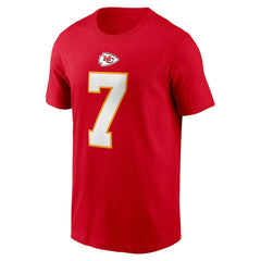 Harrison Butker Kansas City Chiefs Name & Number T-Shirt - Red T-shirts