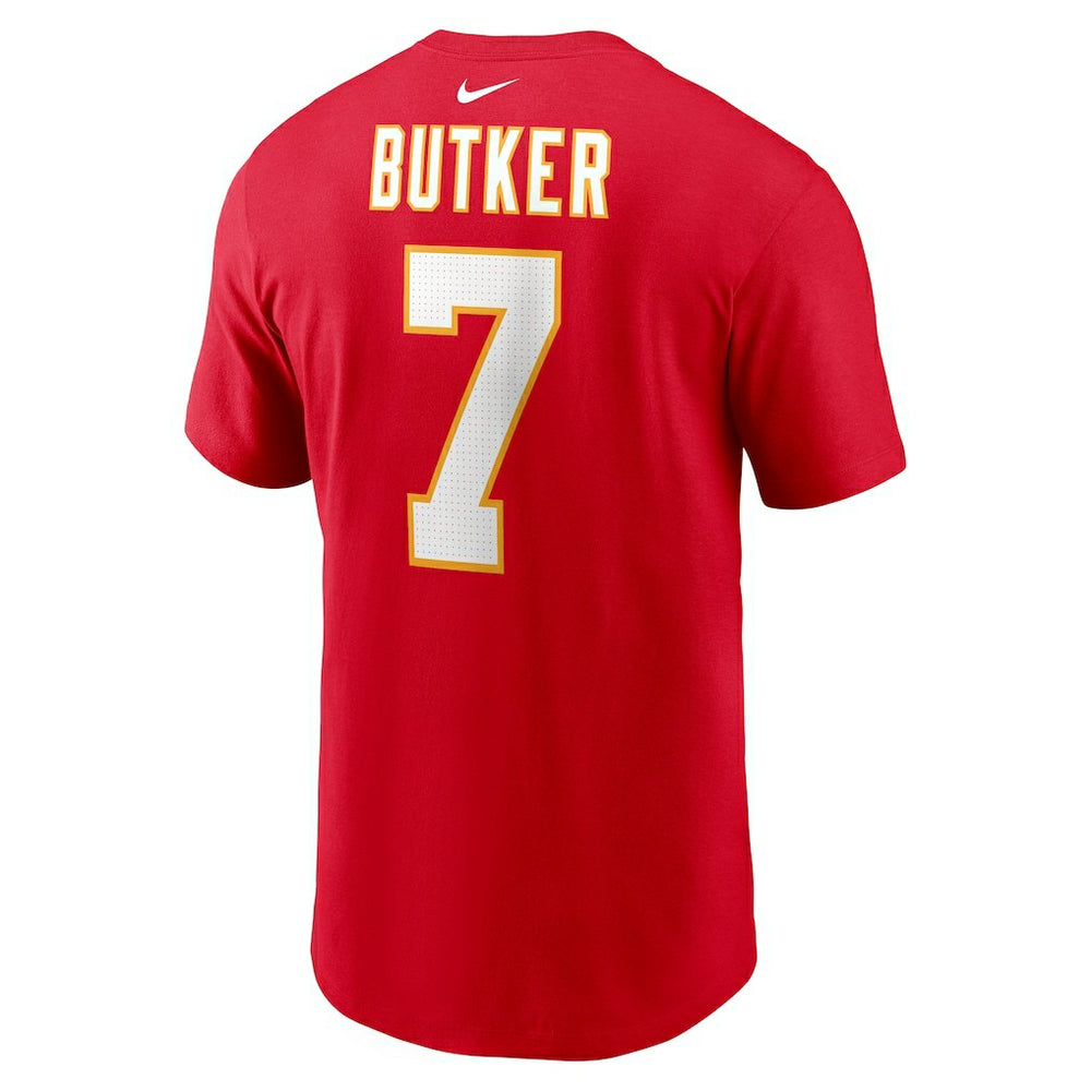Harrison Butker Kansas City Chiefs Name & Number T-Shirt - Red T-shirts