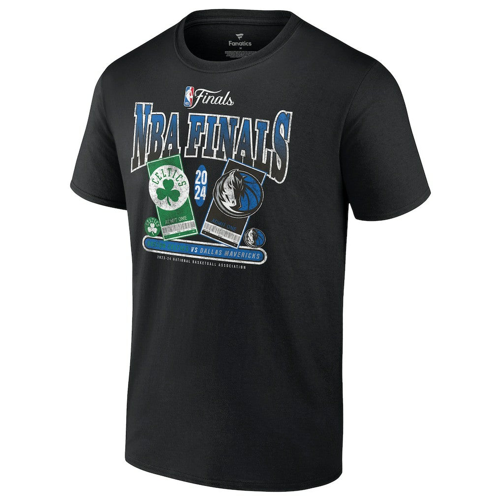 Boston Celtics vs. Dallas Mavericks 2024 NBA Finals Matchup Drive To The Basket T-Shirt Black - Fanatics outlet