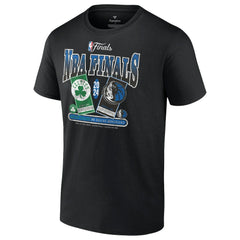 Boston Celtics vs. Dallas Mavericks 2024 NBA Finals Matchup Drive To The Basket T-Shirt Black - Fanatics outlet