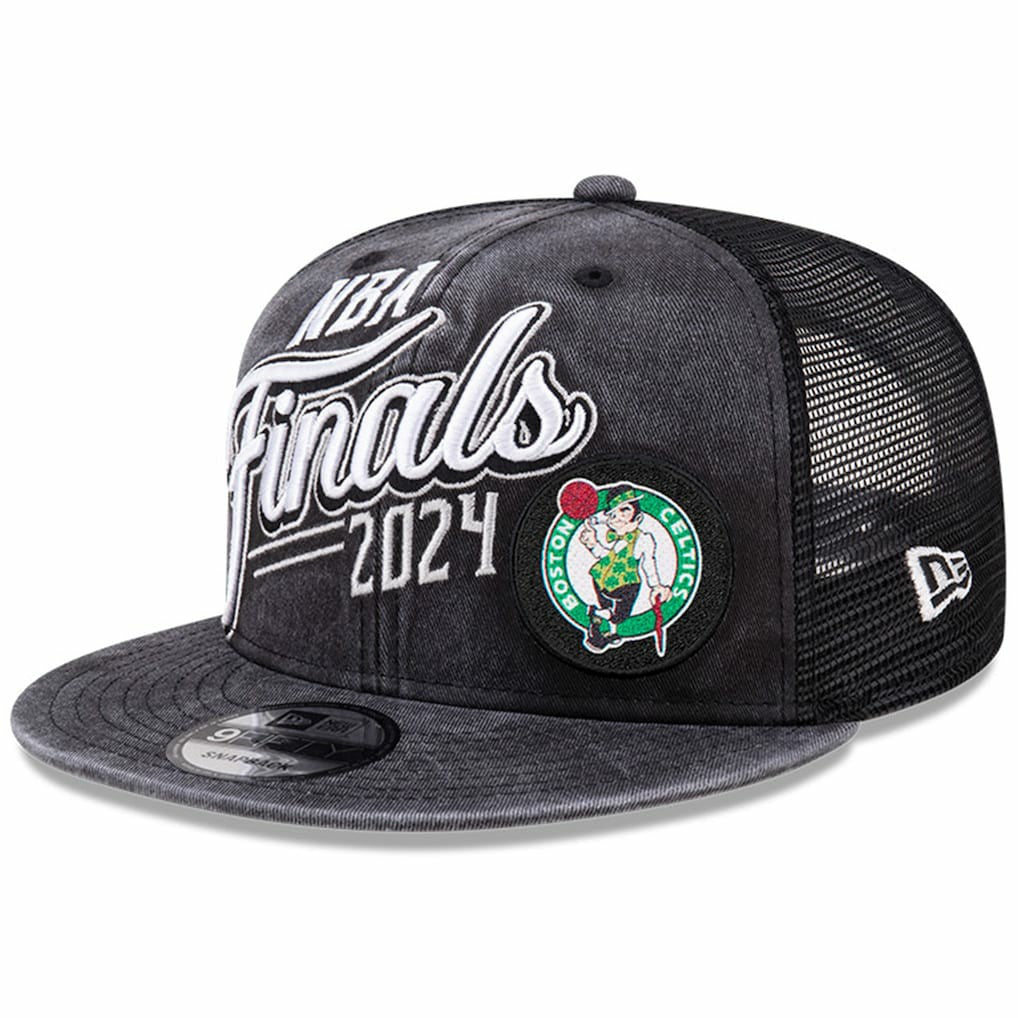Boston Celtics 2024 Eastern Conference Champions Locker Room 9FIFTY Snapback Hat Black - New Era