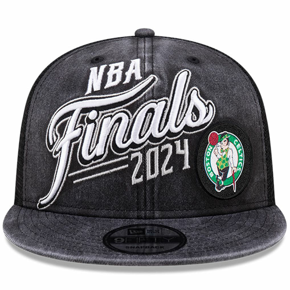 Boston Celtics 2024 Eastern Conference Champions Locker Room 9FIFTY Snapback Hat Black - New Era