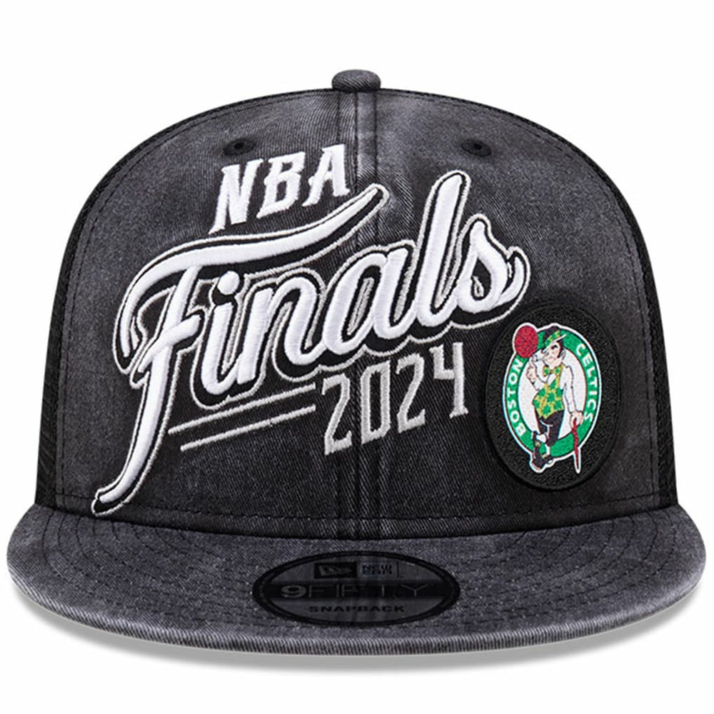 Boston Celtics 2024 Eastern Conference Champions Locker Room 9FIFTY Snapback Hat Black - New Era
