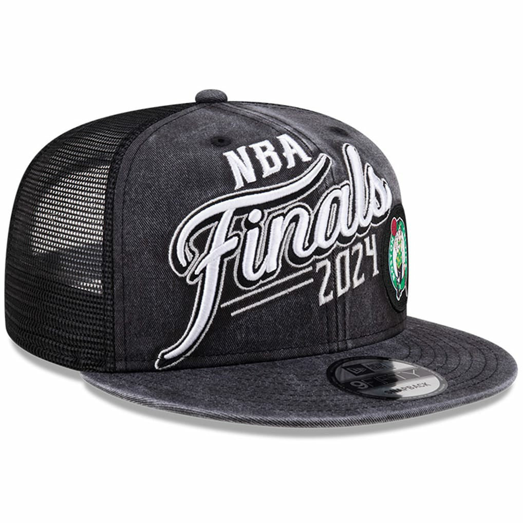 Boston Celtics 2024 Eastern Conference Champions Locker Room 9FIFTY Snapback Hat Black - New Era