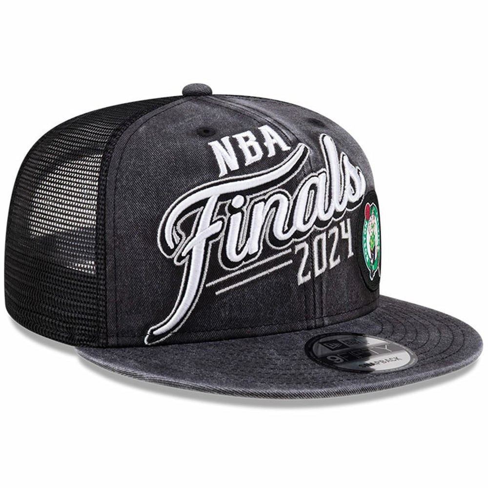 Boston Celtics 2024 Eastern Conference Champions Locker Room 9FIFTY Snapback Hat Black - New Era