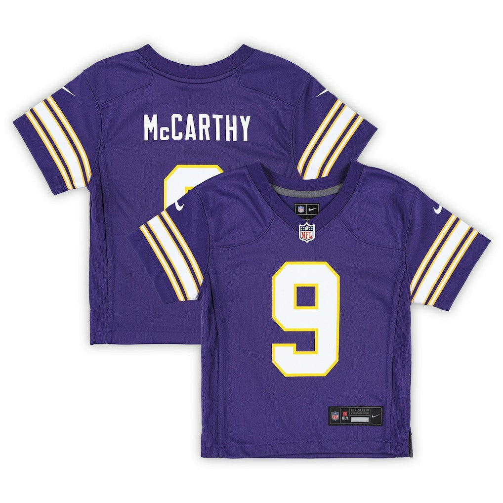 J.J. McCarthy Minnesota Vikings Preschool Classic Player Game Jersey - Purple Jerseys