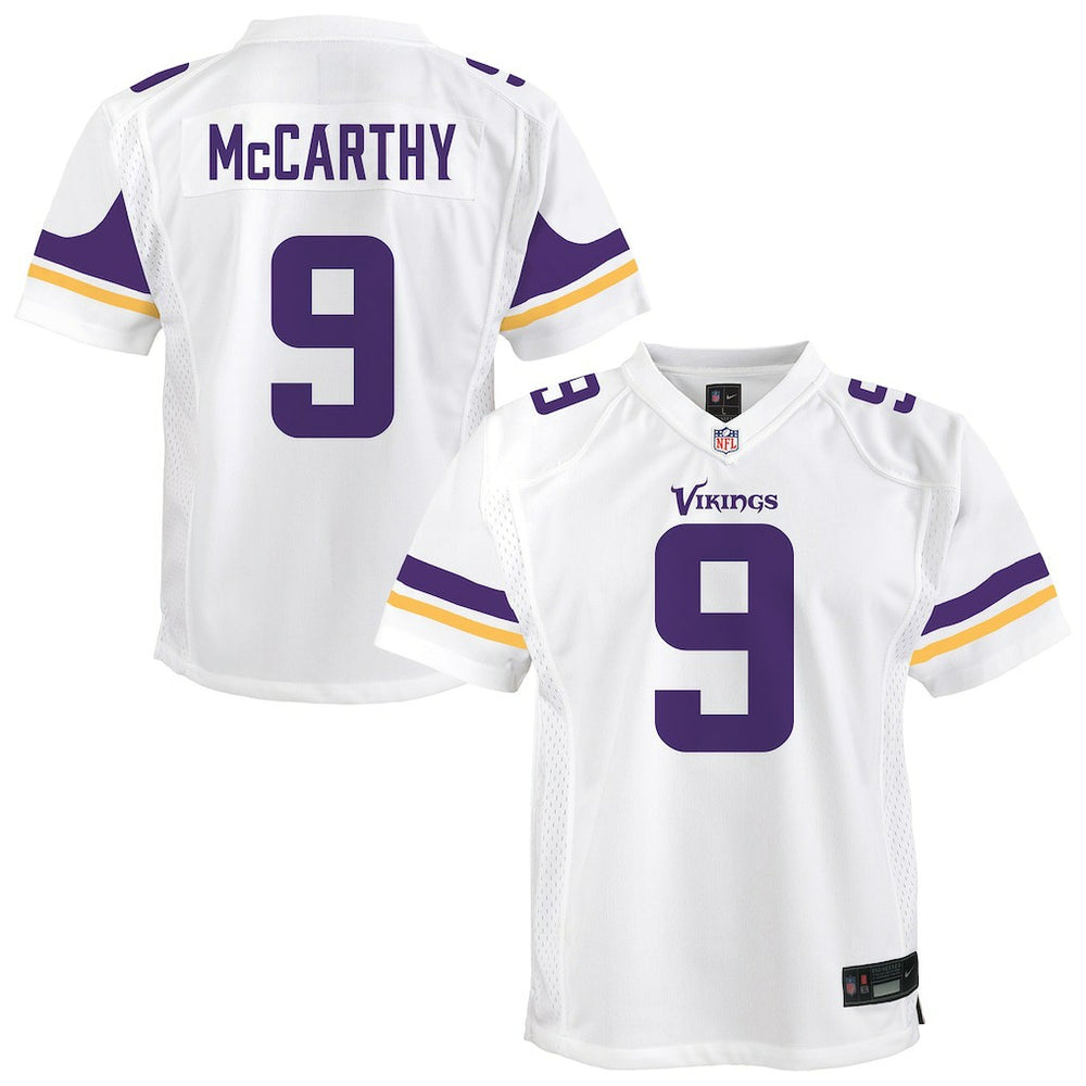 J.J. McCarthy Minnesota Vikings Youth Game Jersey - White Jerseys