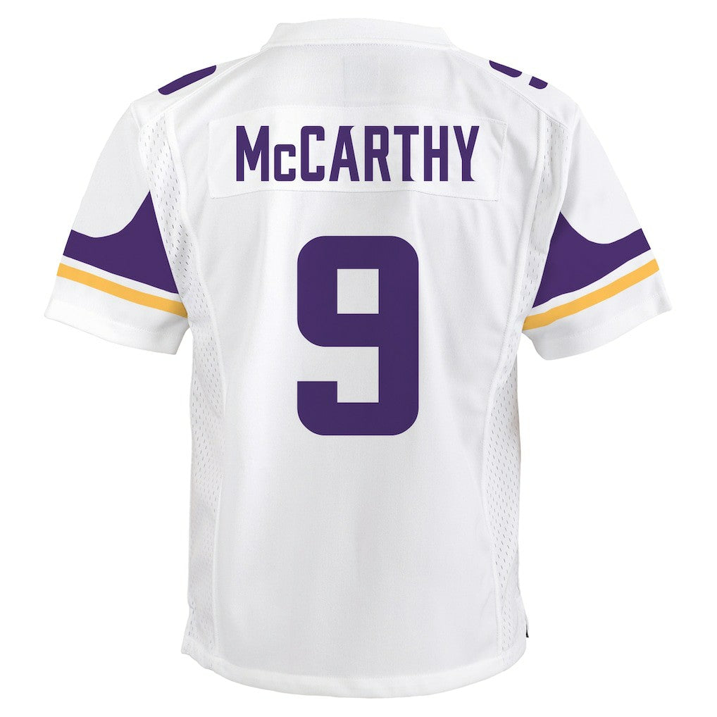 J.J. McCarthy Minnesota Vikings Youth Game Jersey - White Jerseys