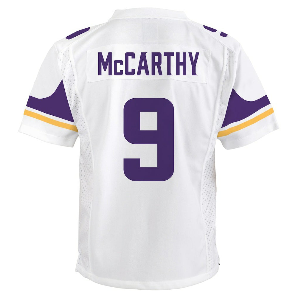 J.J. McCarthy Minnesota Vikings Youth Game Jersey - White Jerseys
