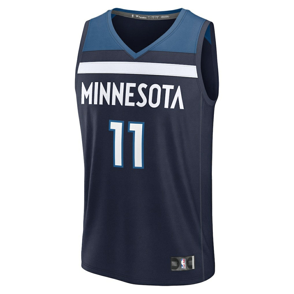 Naz Reid Minnesota Timberwolves Fast Break Replica Player Jersey Icon Edition Navy - Fanatics