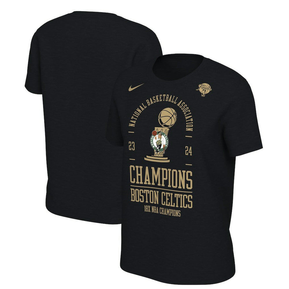 Boston Celtics Women's 18-Time NBA Finals Champions Locker Room T-Shirt Black - Nike