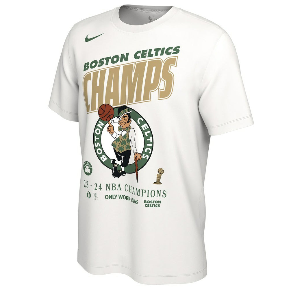 Boston Celtics 2024 NBA Finals Champions Celebration Roster T-Shirt White - Nike
