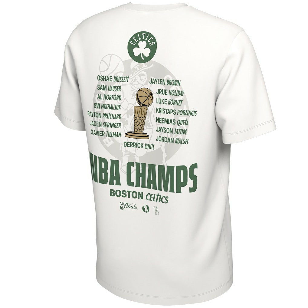 Boston Celtics 2024 NBA Finals Champions Celebration Roster T-Shirt White - Nike