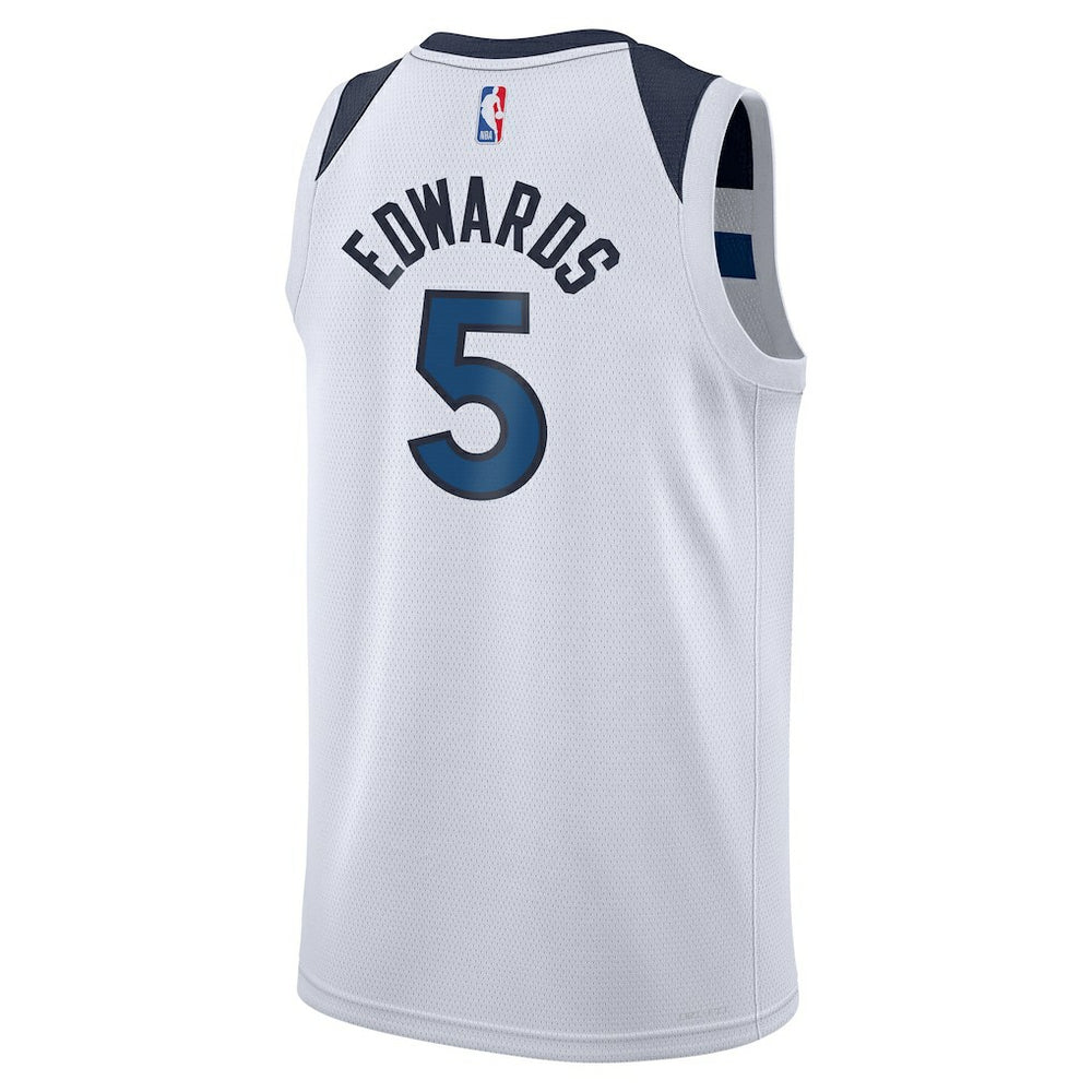 Anthony Edwards Minnesota Timberwolves Youth Swingman Jersey Association Edition White - Nike