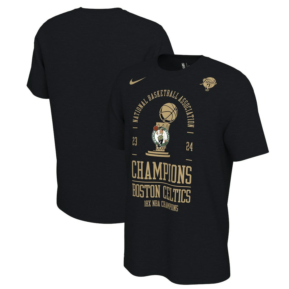 Boston Celtics 18-Time NBA Finals Champions Big & Tall Locker Room T-Shirt Black - Nike