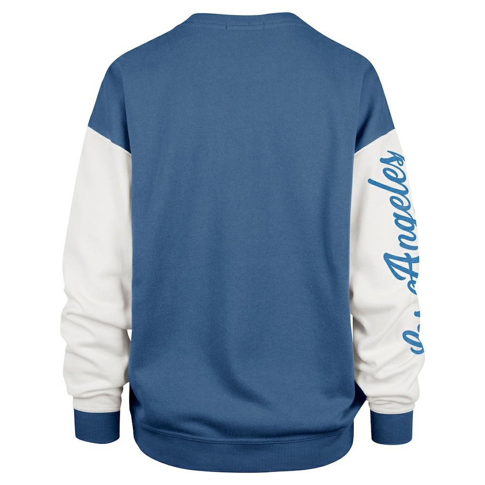 Los Angeles Chargers '47 Women's Double Header Rise Andie Pullover Sweatshirt - Powder Blue Pullover