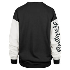 Baltimore Ravens '47 Women's Double Header Rise Andie Pullover Sweatshirt - Black Pullover