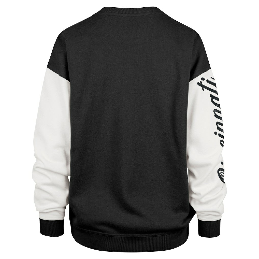 Cincinnati Bengals '47 Women's Double Header Rise Andie Pullover Sweatshirt - Black Pullover
