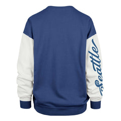 Seattle Seahawks '47 Women's Double Header Rise Andie Pullover Sweatshirt - College Navy Pullover