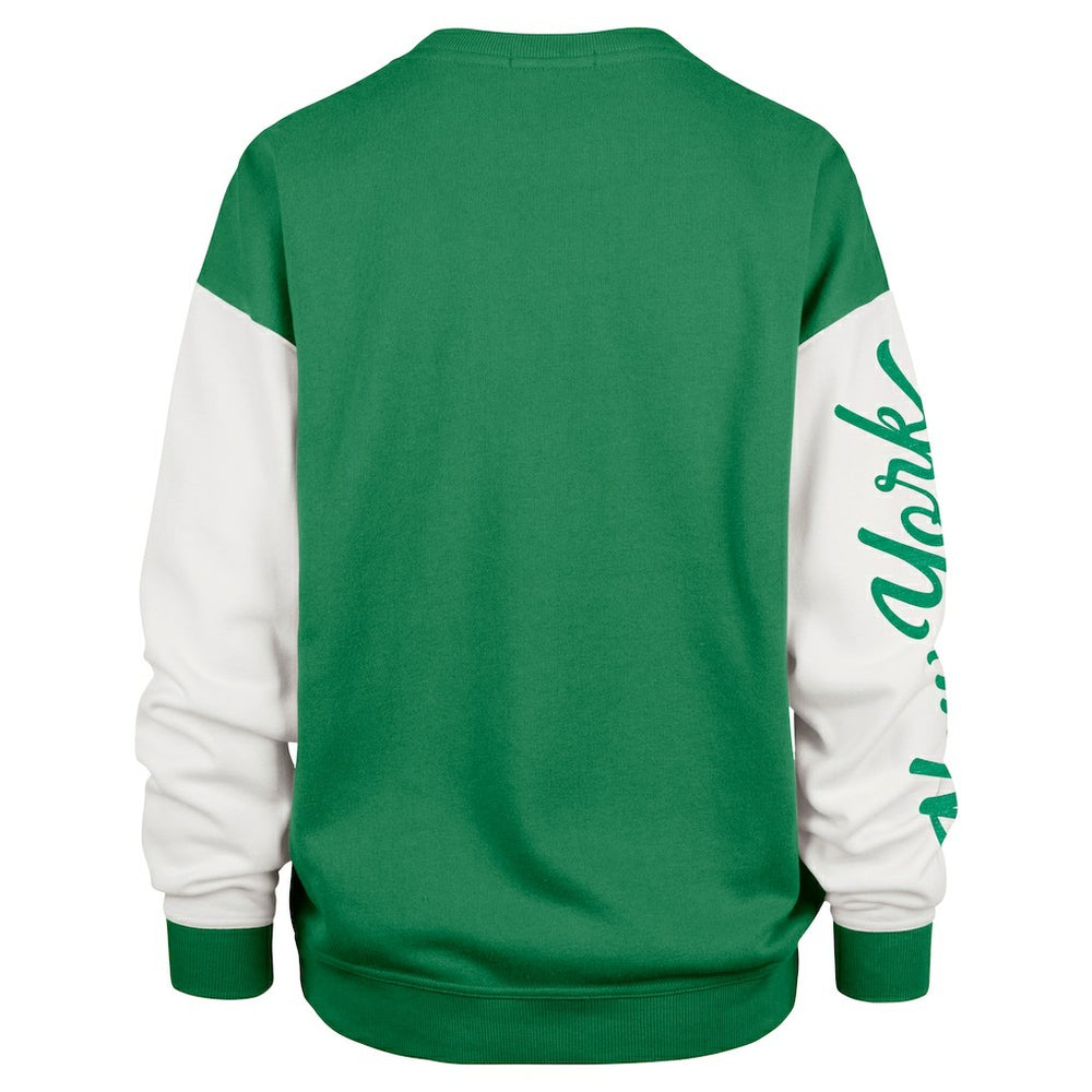 New York Jets '47 Women's Double Header Rise Andie Pullover Sweatshirt - Green Pullover