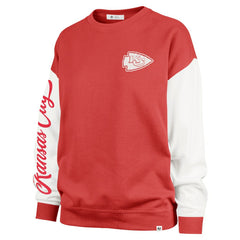 Kansas City Chiefs '47 Women's Double Header Rise Andie Pullover Sweatshirt - Red Pullover