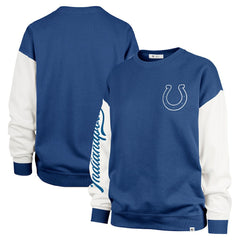 Indianapolis Colts '47 Women's Double Header Rise Andie Pullover Sweatshirt - Royal Pullover