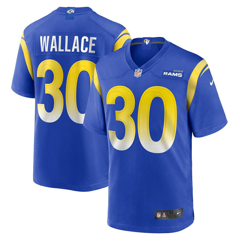 Josh Wallace Los Angeles Rams Game Jersey - Royal Jerseys