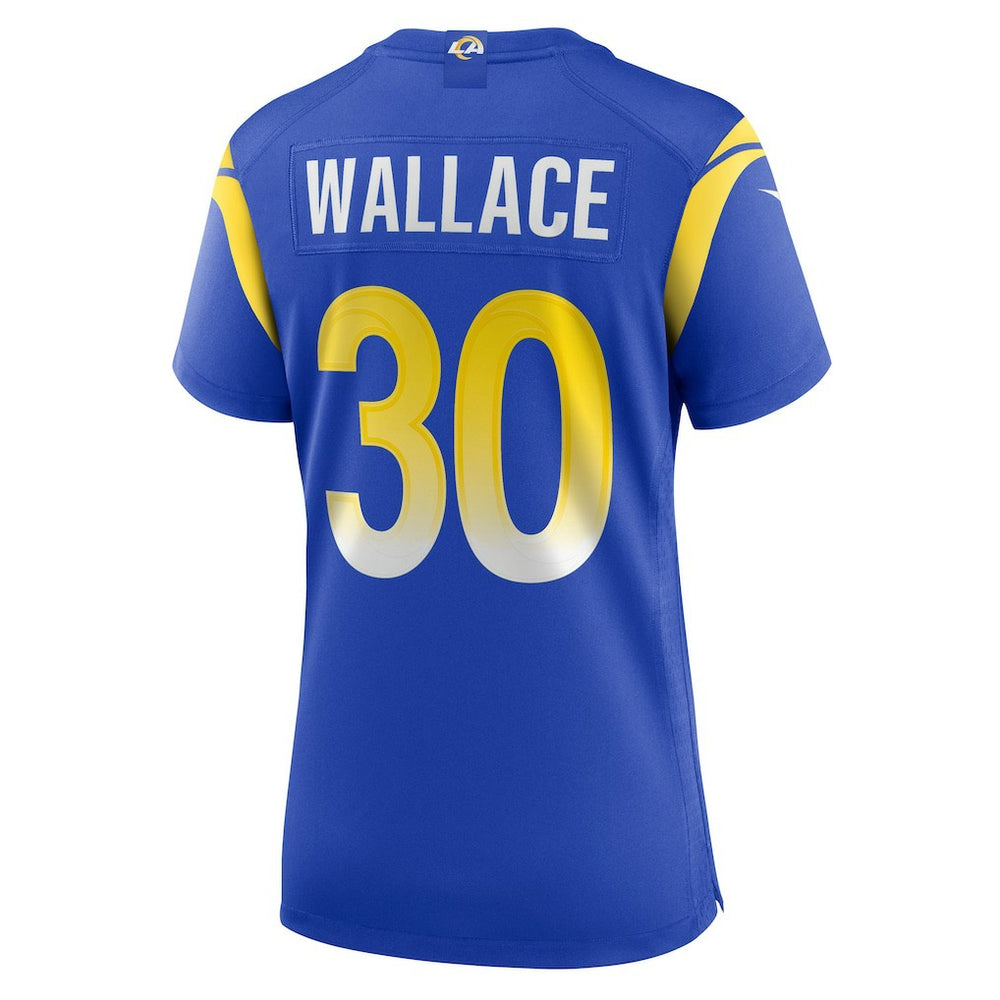 Josh Wallace Los Angeles Rams Women's Game Jersey - Royal Jerseys