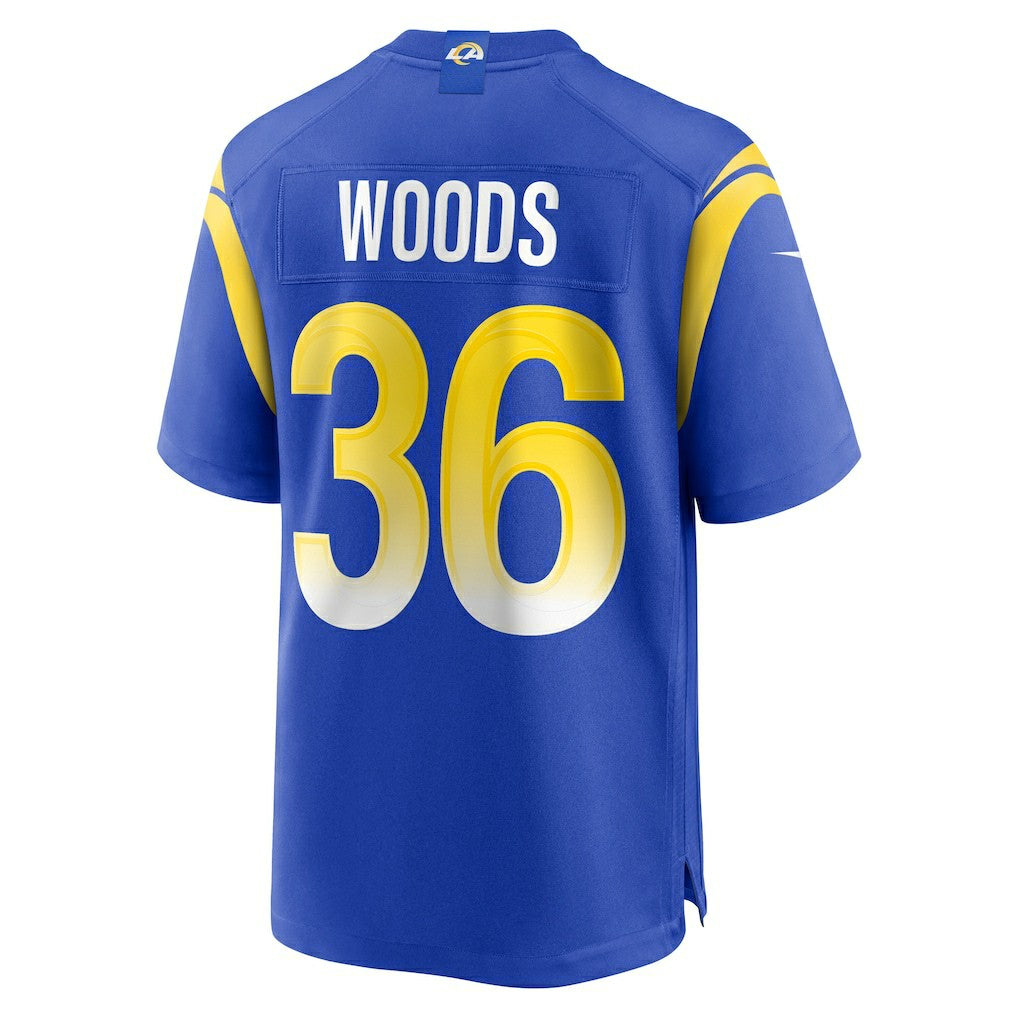Charles Woods Los Angeles Rams Game Jersey - Royal Jerseys
