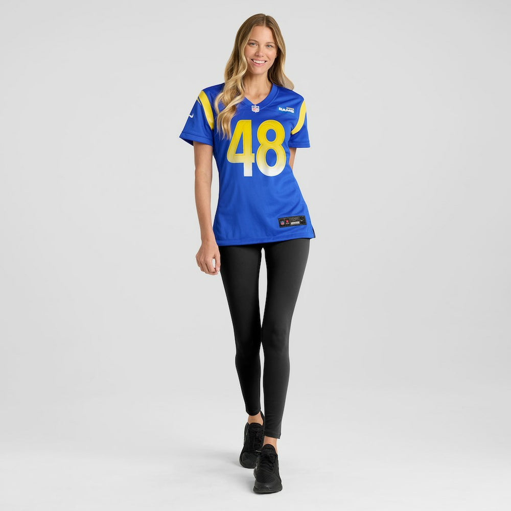 Omar Speights Los Angeles Rams Women's Game Jersey - Royal Jerseys