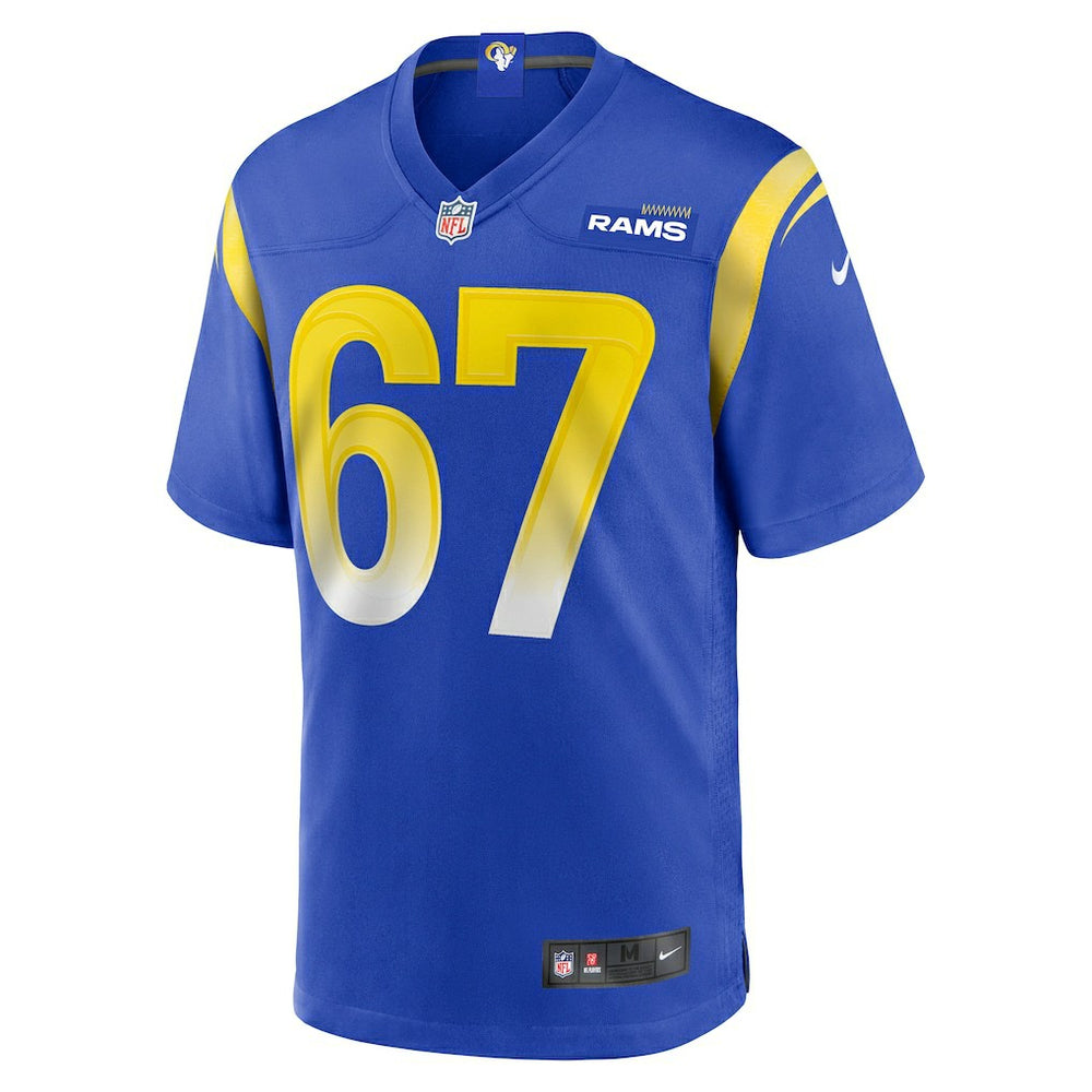 Justin Dedich Los Angeles Rams Game Jersey - Royal Jerseys