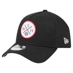 Washington Nationals New Era 9FORTY A-Frame Adjustable Hat - Black Hats