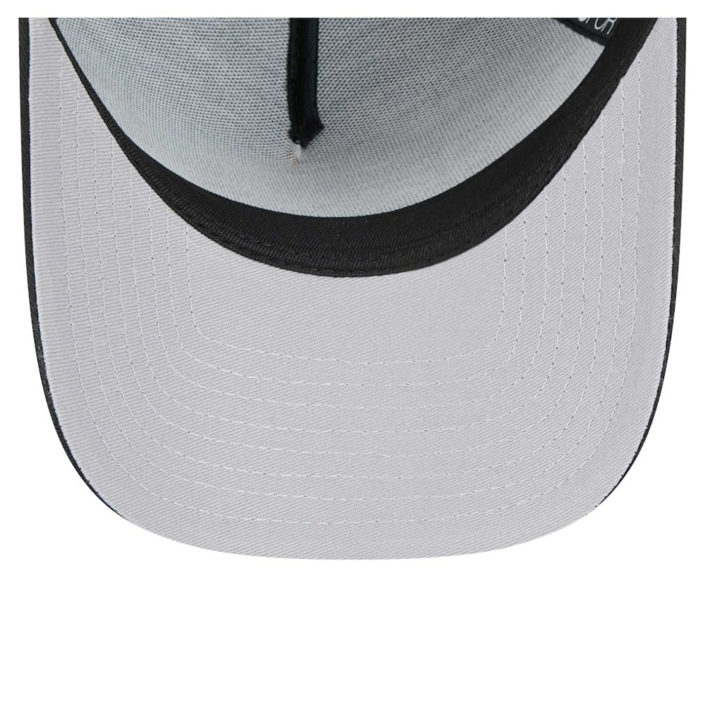 Atlanta Braves New Era 9FORTY A-Frame Adjustable Hat - Black Hats