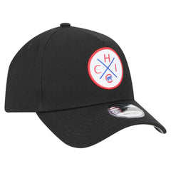 Chicago Cubs New Era 9FORTY A-Frame Adjustable Hat - Black Hats