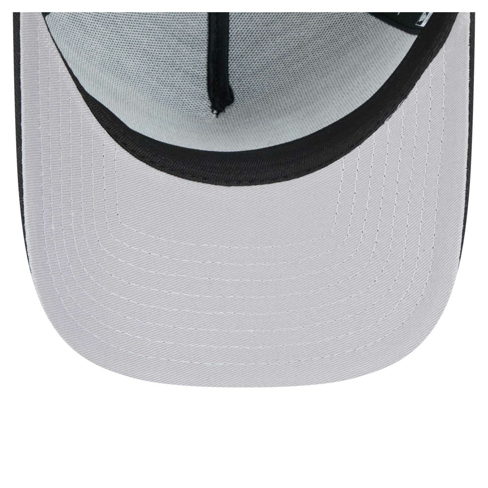 Miami Marlins New Era 9FORTY A-Frame Adjustable Hat - Black Hats