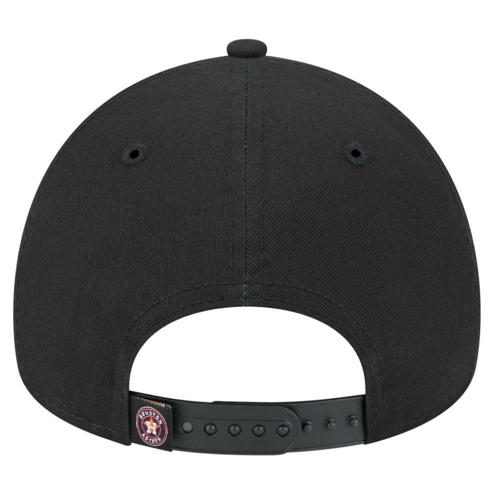 Houston Astros New Era 9FORTY A-Frame Adjustable Hat - Black Hats