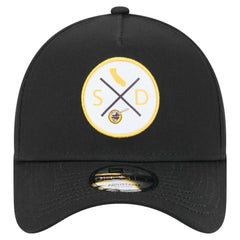 San Diego Padres New Era 9FORTY A-Frame Adjustable Hat - Black Hats