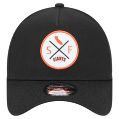 San Francisco Giants New Era 9FORTY A-Frame Adjustable Hat - Black Hats