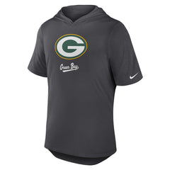 Green Bay Packers Tri-Blend Performance Hoodie T-Shirt - Anthracite Hoodies