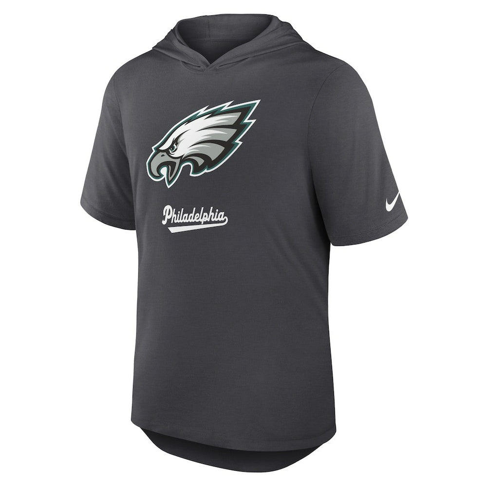 Philadelphia Eagles Tri-Blend Performance Hoodie T-Shirt - Anthracite Hoodies