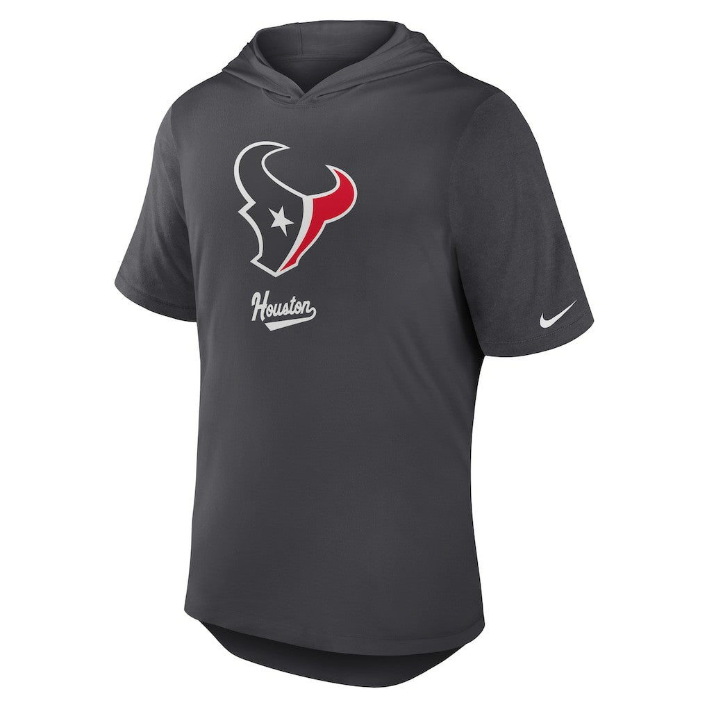 Houston Texans Tri-Blend Performance Hoodie T-Shirt - Anthracite Hoodies