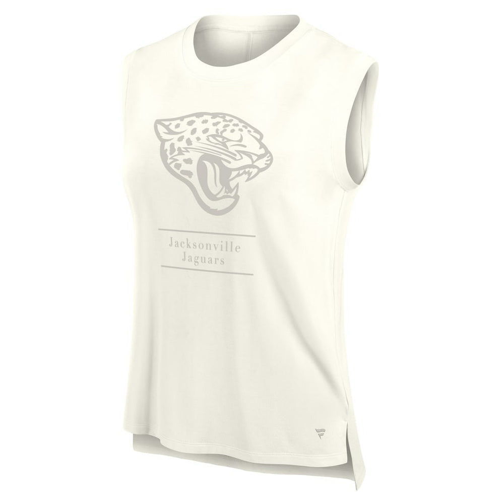 Jacksonville Jaguars Women's Studio Embrace Tank Top - Cream Tops