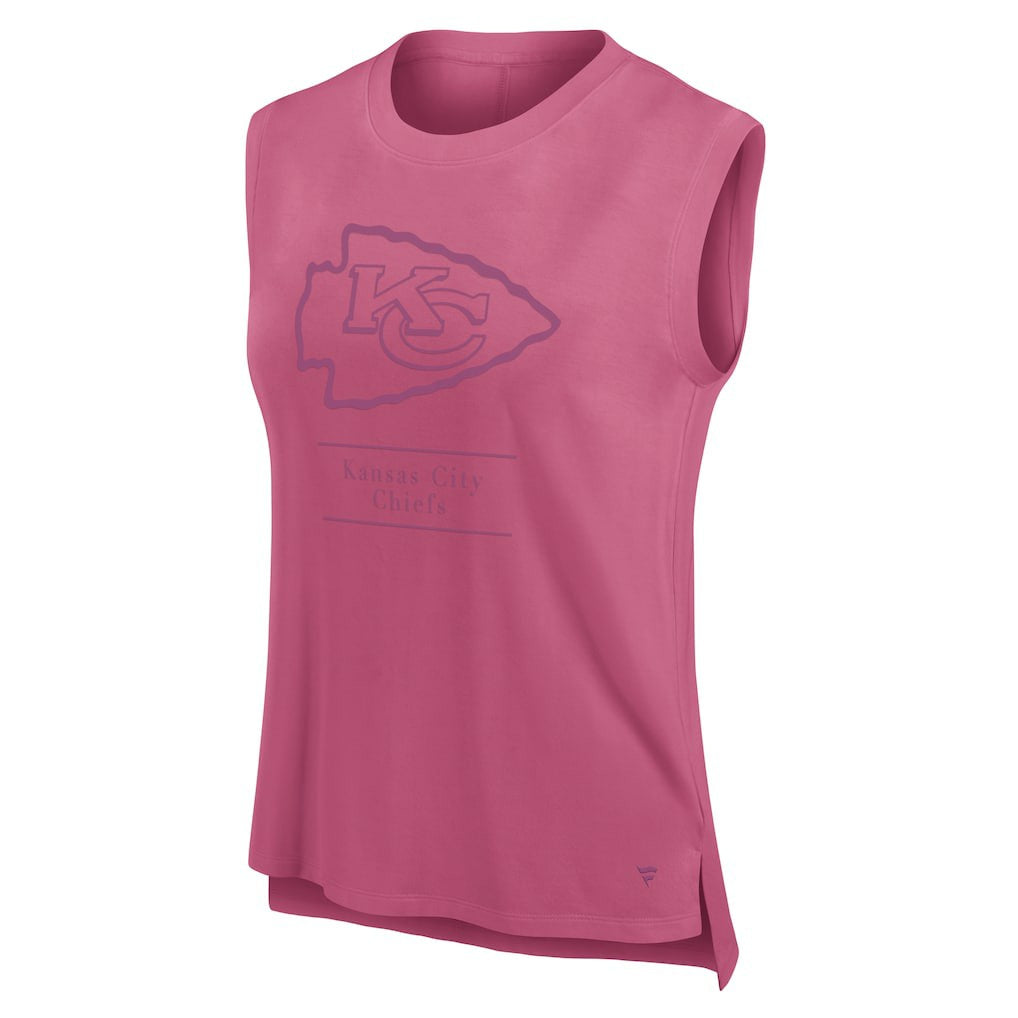 Kansas City Chiefs Women's Studio Embrace Tank Top - Pink Tops