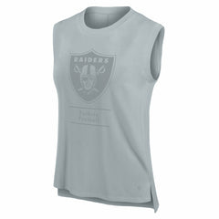 Las Vegas Raiders Women's Studio Embrace Tank Top - Gray Tops